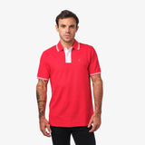 Polo Roja Botones a Contraste