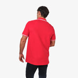 Polo Roja Botones a Contraste