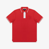Polo Roja Botones a Contraste
