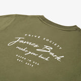 Camiseta Verde Olivo Gráfico Privé Niño