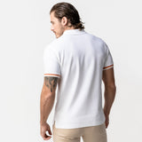 Men's Bean Contrast Stripe Polo Shirt - JAMES BARK