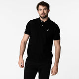 Men's Black Regular Fit Polo Shirt - White Bark - JAMES BARK