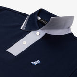 Men's Contrast Buttoning Polo Shirt - JAMES BARK