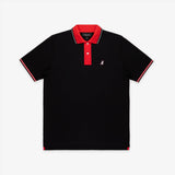 Men's Contrast Collar Striped Polo Shirt - JAMES BARK