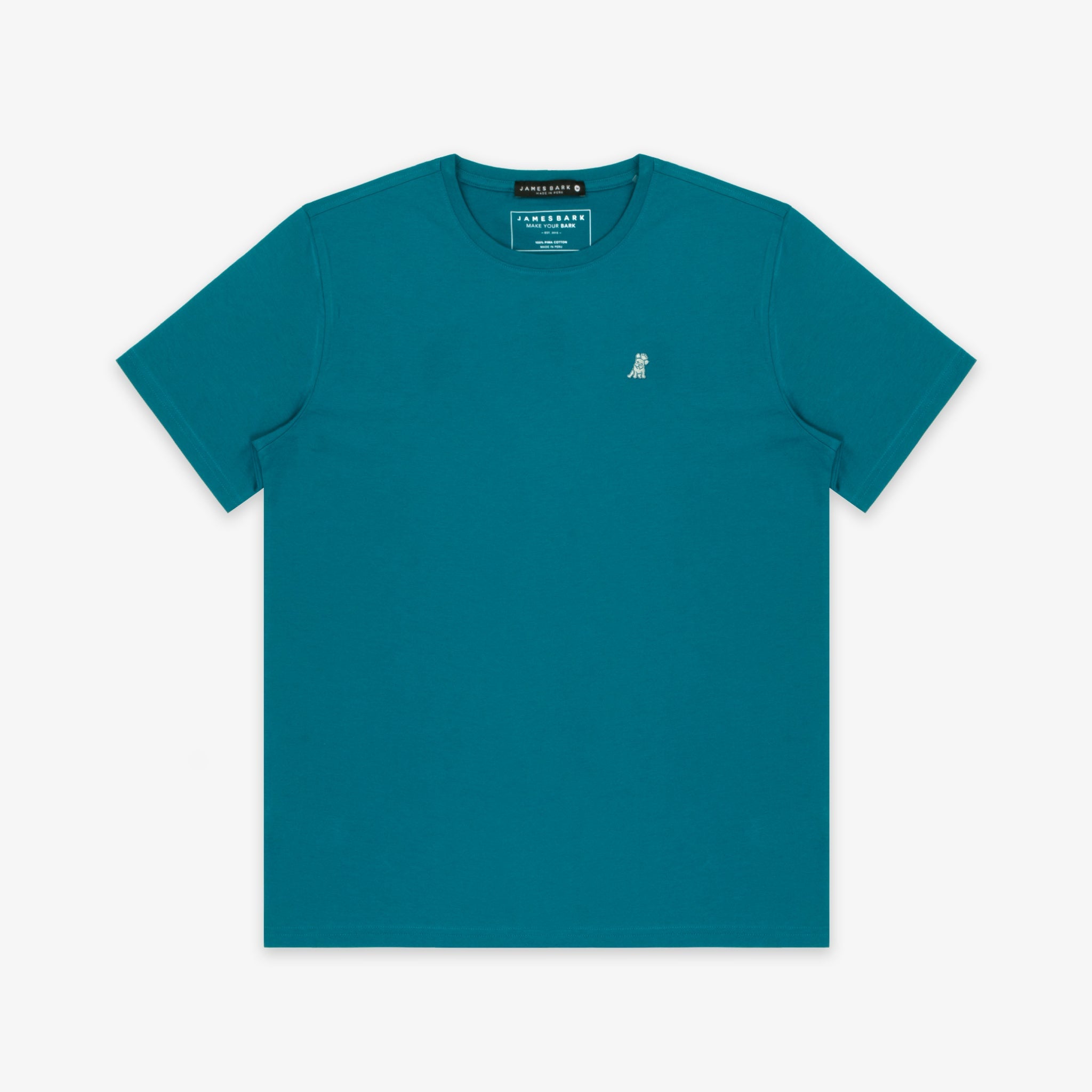 Men's Ocean Depths Crew Neck Jersey T-Shirt - Green Bark - JAMES BARK