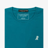 Men's Ocean Depths Crew Neck Jersey T-Shirt - Green Bark - JAMES BARK