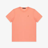 Men's Peach Pink Crew Neck Jersey T-Shirt - Peach Bark - JAMES BARK