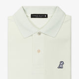 Men's Phantom Green Regular Fit Polo Shirt - White Bark - JAMES BARK