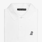 Men's White Regular Fit Polo Shirt - White Bark - jamesbark-usa