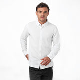 Camisa Blanca Manga Larga para Hombre