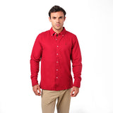 Camisa Roja Manga Larga para Hombre