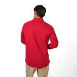 Camisa Roja Manga Larga para Hombre