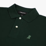 Polo Azabache Logo Verde Niño