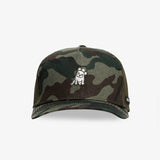 Gorra Retro Camuflaje Verde Logo Verde