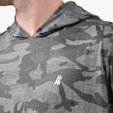 Camisa Playera Camuflaje Manga Larga con Capucha para Hombre