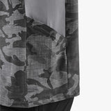 Camisa Playera Camuflaje Manga Larga con Capucha para Hombre