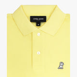 Polo Amarillo Claro Logo Blanco Niño