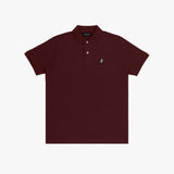 Polo Vinotinto Logo Blanco Niño