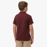 Polo Vinotinto Logo Blanco Niño