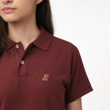 Polo Vinotinto Logo Chocolate Niño