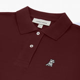 Polo Vinotinto Logo Blanco para Mujer