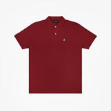 Polo Roja Logo Blanco