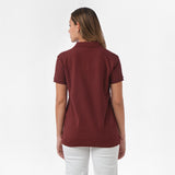 Polo Vinotinto Logo Blanco para Mujer