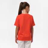 Camiseta Naranja Logo Blanco Niño