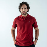 Polo Roja Logo Blanco