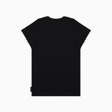 Camiseta Negra Gráfico JB Frontal Mujer