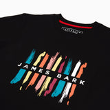 Camiseta Negra Gráfico JB Frontal Mujer