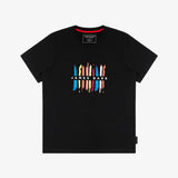 Camiseta Negra Gráfico JB Frontal Hombre