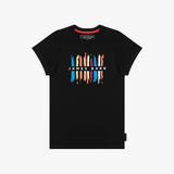 Camiseta Negra Gráfico JB Frontal Mujer