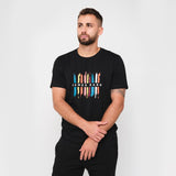 Camiseta Negra Gráfico JB Frontal Hombre