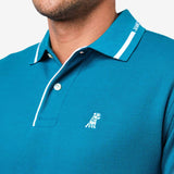 Polo Aguamarina Cuello Marca James Bark
