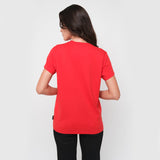 Camiseta Roja Logo Privé Mujer