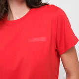 Camiseta Roja Logo Privé Mujer