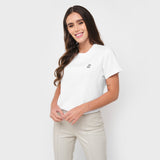 Camiseta Blanca Gráfico Privé Mujer