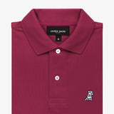 Polo Magenta Logo Blanco