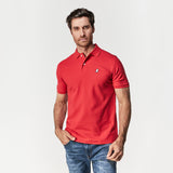 Polo Roja Logo Blanco