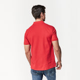 Polo Roja Logo Blanco