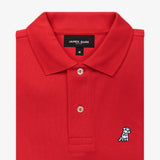 Polo Roja Logo Blanco
