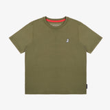 Camiseta Verde Olivo Gráfico Privé Niño