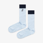 Blue Color Block Socks - JAMES BARK
