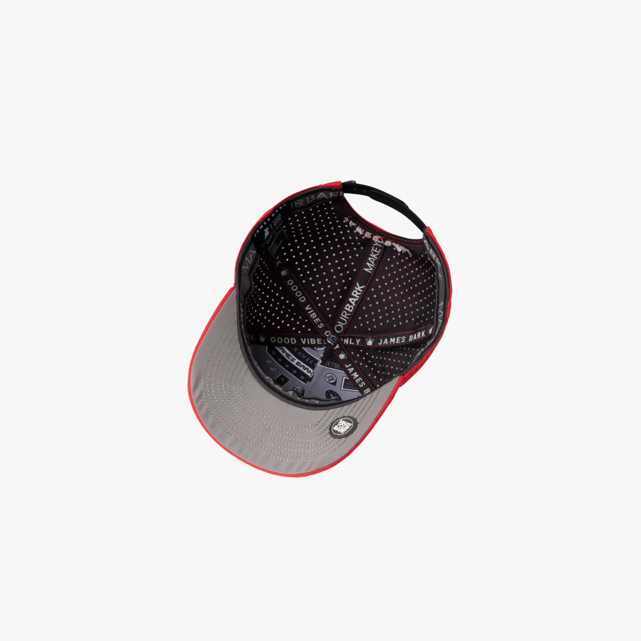 James Bark Red Recycled Cap - jamesbark-usa