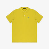 Men's Apple Green Regular Fit Polo Shirt - White Bark - JAMES BARK