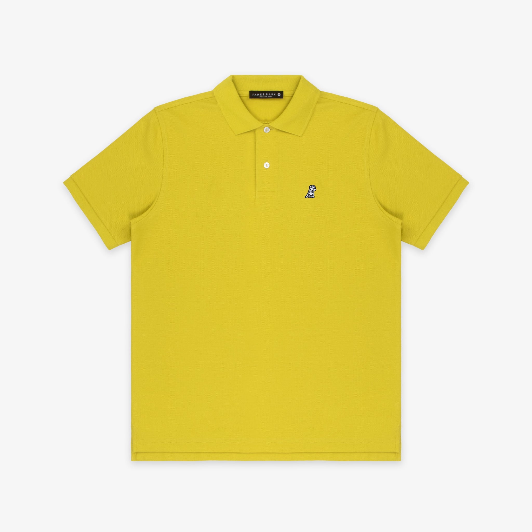 Men's Apple Green Regular Fit Polo Shirt - White Bark - JAMES BARK