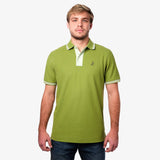 Men's Contrast Buttoning Polo Shirt - JAMES BARK