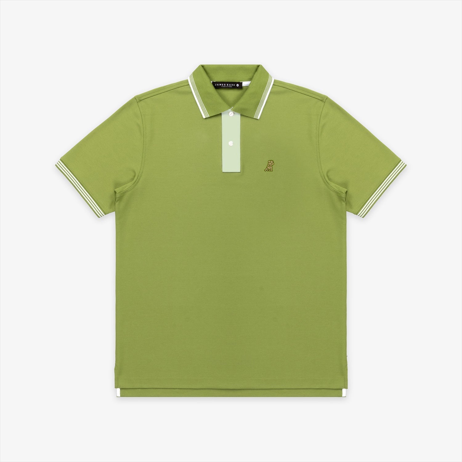Men's Contrast Buttoning Polo Shirt - JAMES BARK