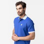 Men's Dazzling Contrast Neck Polo Shirt - JAMES BARK